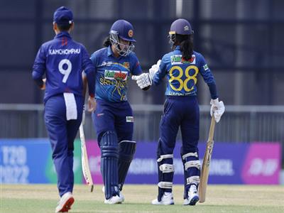 Harshitha Samarawickrama's half-century, tight bowling powers Sri Lanka to 49 run win over Thailand in Women's Asia Cup 2022