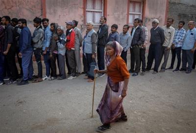 48.48 per cent voter turnout till 3 pm; PM Modi calls for record polling