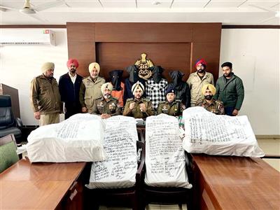 Punjab police bust inter-state pharma drug cartel; two jail inmates among four held with 5.31l Pharma Opioids