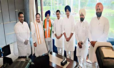 Former Punjab Assembly Speaker Charanjit Singh Atwal joins BJP