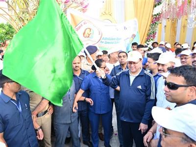 CM Pushkar Singh Dhami flags off marathon 