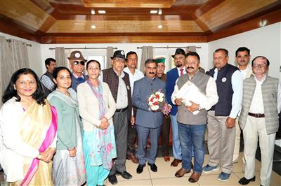 Deputation of Retired Para Military Forces Welfare Union calls on CM