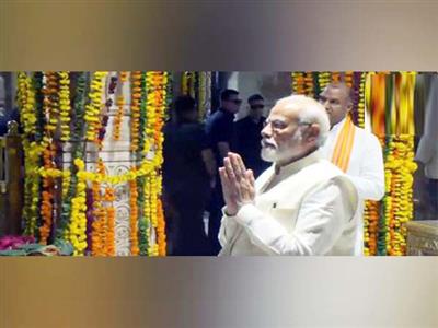 Rajasthan: PM Modi offers prayers at Sanwaliya Seth Temple in Chittorgarh