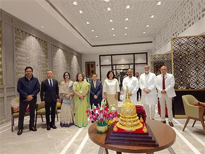 Lord Buddha's holy relics make sacred journey to Thailand from India