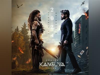 Makers drop intriguing new poster of Suriya-Bobby Deol starrer 'Kanguva'