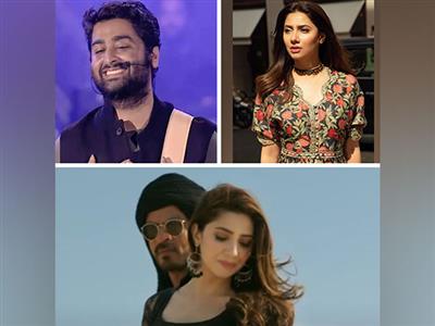 Arijit Singh sings 'Zaalima', apologises to Mahira Khan after overlooking her at a concert