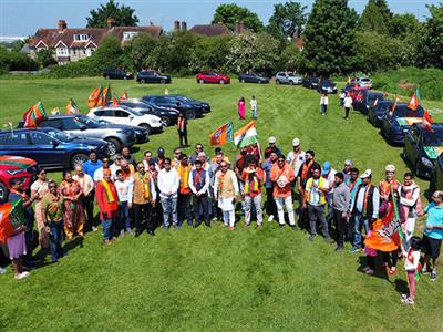 UK: Car rally organised to show support for PM Modi for Lok Sabha elections