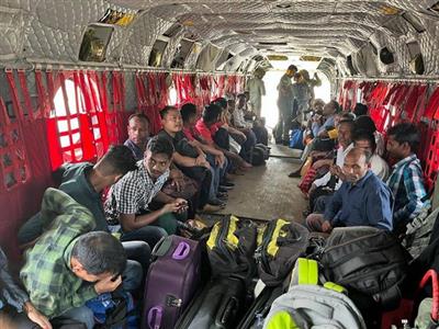 IAF deploys choppers to rescue flood-affected people in Assam