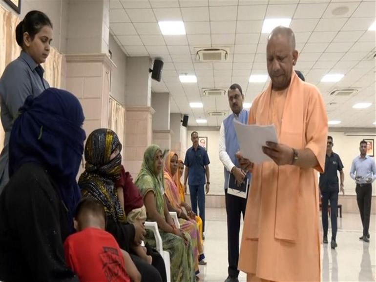 UP: CM Yogi holds Janata Darshan in Lucknow, hears public grievances