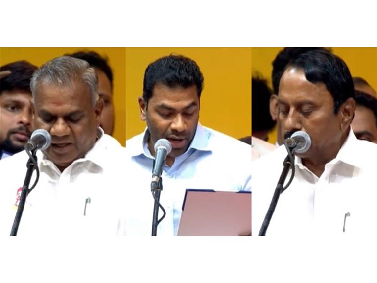Tamil Nadu: N Anand, Aadhav Arjuna and seven others sworn in as ministers in Vijay's cabinet