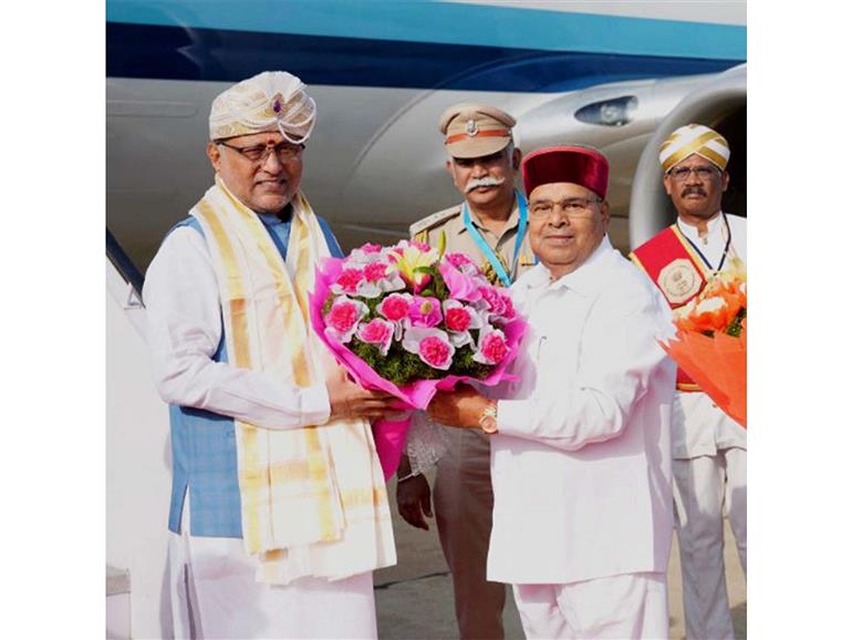 VP Radhakrishnan arrives in Karnataka for 3-day multi-state tour; Governor accords warm welcome