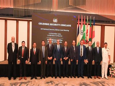 India, Mauritius, Sri Lanka participates in 6th NSA-level meeting of Colombo Security Conclave