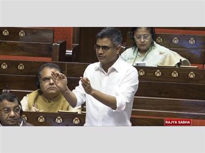 Rajya Sabha MP Dr. Sandeep Pathak raises issue of stubble in Parliament