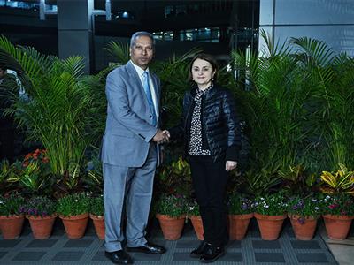Romanian Foreign Minister Luminita Odobescu arrives in India for Raisina Dialogue 2024
