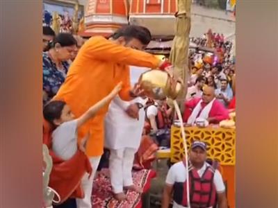 ICC chairman Jay Shah performs Ganga Puja in Haridwar