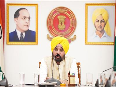 Punjab: CM Bhagwant Mann hosts board toppers, hails village students