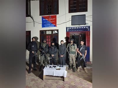 J-K: Two terrorist associates nabbed in Shopian joint operation, arms recovered