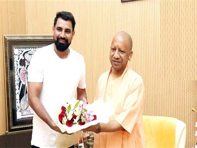 Mohammed Shami meets UP CM Yogi Adityanath