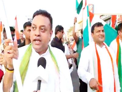 Dy CM Pravati Parida, MP Sambit Patra participate in Tiranga Yatra in Odisha's Puri