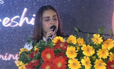 Huma Qureshi meets BSF women wing, jawans at India-Pakistan border in J-K's RS Pura