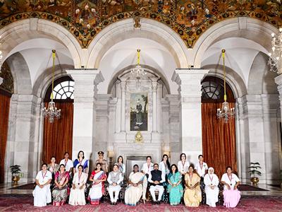 President Murmu confers National Florence Nightingale Awards to 15 awardees at Rashtrapati Bhavan