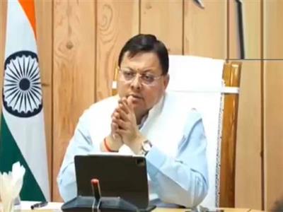Uttarakhand: CM Dhami holds virtual meet with district magistrates, reviews development works