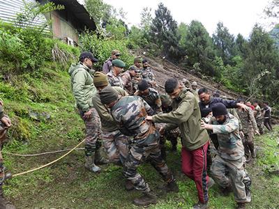 3 Indian Army personnel dead, 6 missing after landslide hits Sikkim military camp