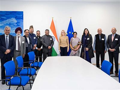 All-party delegation led by Ravi Shankar Prasad meets EU Vice-President to strengthen ties, discuss terrorism
