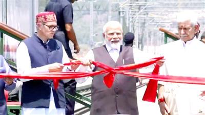 J-K: PM Modi inaugurates world's highest Railway bridge over Chenab, Anji bridge in Reasi
