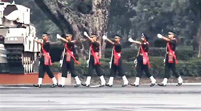 IMA's Passing Out Parade on drill square in front of Chatwood Building