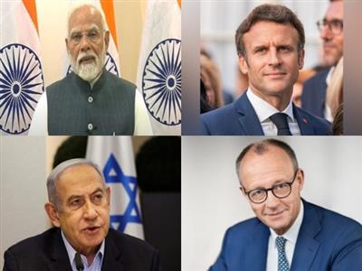 Amid tensions with Iran, Israeli PM speaks to PM Modi, German Chancellor Merz, French President Macron