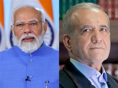 Iranian Prez extends condolences to PM Modi over 