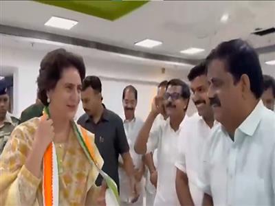 Congress MP Priyanka Gandhi Vadra arrives in Kerala ahead of Nilambur bypoll