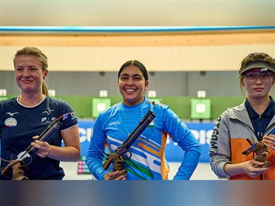 Suruchi Singh clinches gold in women's 10m air pistol at ISSF World Cup in Munich
