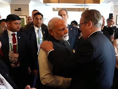 PM Modi holds talks with UK PM Keir Starmer on sidelines of G7 Summit in Canada