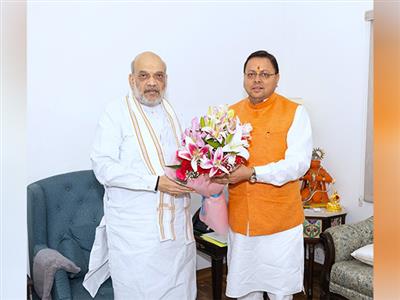 Uttarakhand CM Dhami meets Amit Shah in Delhi; discuss various important issues