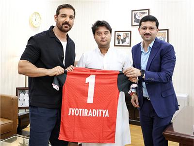 John Abraham shares his passion for football as he meets Jyotiraditya Scindia, hopes to discover 