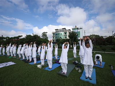 Yoga asanas and music: Nepal marks 11th International Yoga Day with zeal