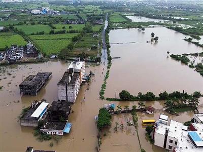Flood-Like situation in Baran after heavy rainfall; SDRF rescues 29 people and 2450 sheep from the region