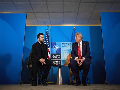 Zelenskyy, Trump discuss air defence, drone cooperation at NATO summit