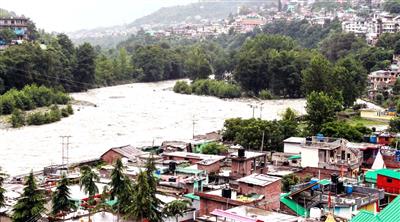 Red alert issued in Mandi district of Himachal Pradesh, Beas river flooded after heavy rainfall
