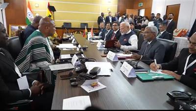 Cooperation in various fields discussed in bilateral meeting between Prime Minister Modi and President of Ghana
