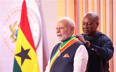 India-Ghana relations reached new heights, PM Modi was awarded the highest civilian honor there
