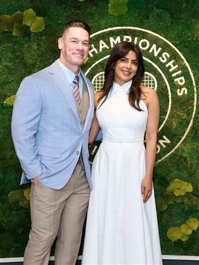 John Cena, Priyanka Chopra spotted at Wimbledon 2025 tennis tournament