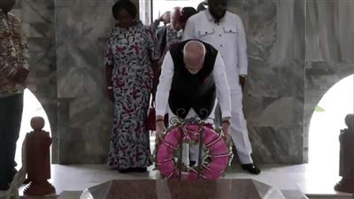 PM Modi pays homage to Kwame Nkrumah, Ghana's founding President
