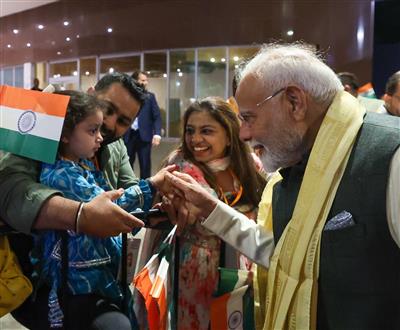 PM Modi receives grand welcome in Brazil, interacts with Indian diaspora