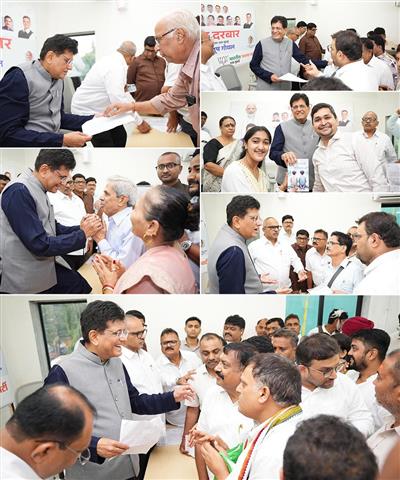 Union Minister Piyush Goyal addresses citizens concerns in his Mumbai North Lok Sabha constituency