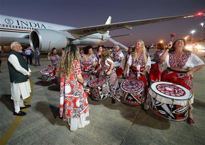 PM Modi accorded musical welcome in Brasilia with Batala Mundo band performance