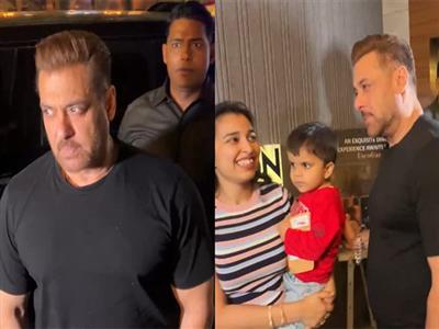 Salman Khan attends Sangeeta Bijlani's birthday bash in Mumbai, shares a moment with young fan