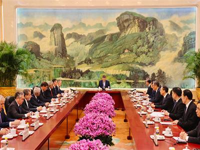 EAM Jaishankar, and other SCO Foreign Ministers meet Chinese President Xi Jinping
